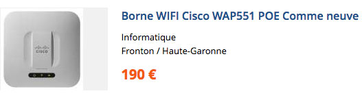 Borne Wi-Fi Cisco WAP551